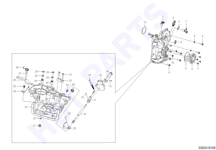 Transmission,rear part