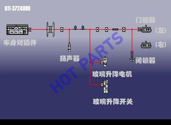 CABLE-RR DOOR LH
