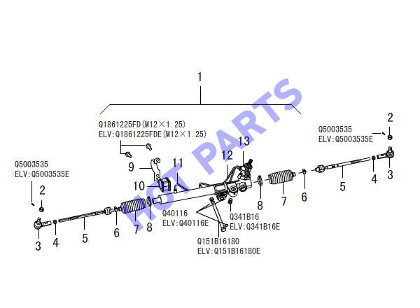INTEGRAL POWER STEERING GEAR