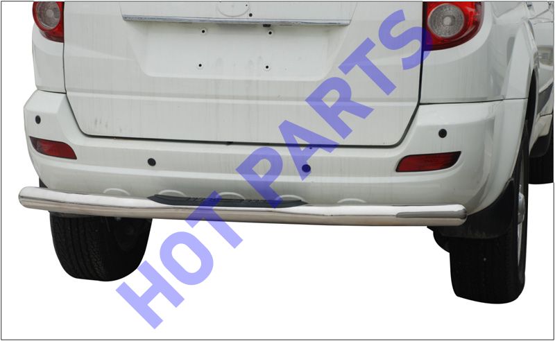 картинка ЗАЩИТА ЗАДНЕГО БАМПЕРА GREAT WALL HOVER Н5  (ТРУБА, ПОЛИР. НЕРЖ. СТ.) WINBO  PW001457