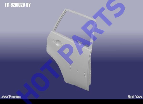 картинка ДВЕРЬ ЗАДНЯЯ ПРАВАЯ CH TIGGO  T11-6201020-DY